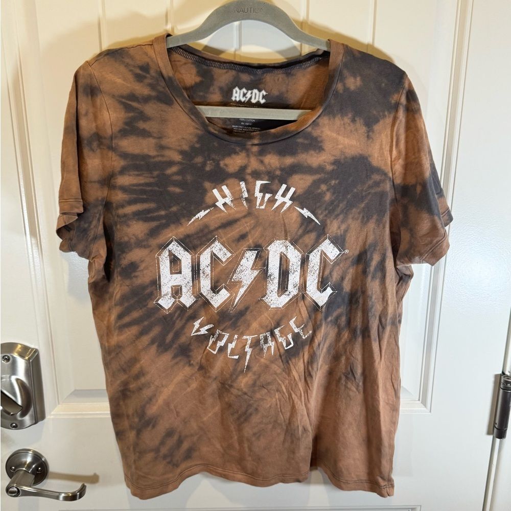 AC/DC  Custom Bleach Dyed Women’s XXL Tee